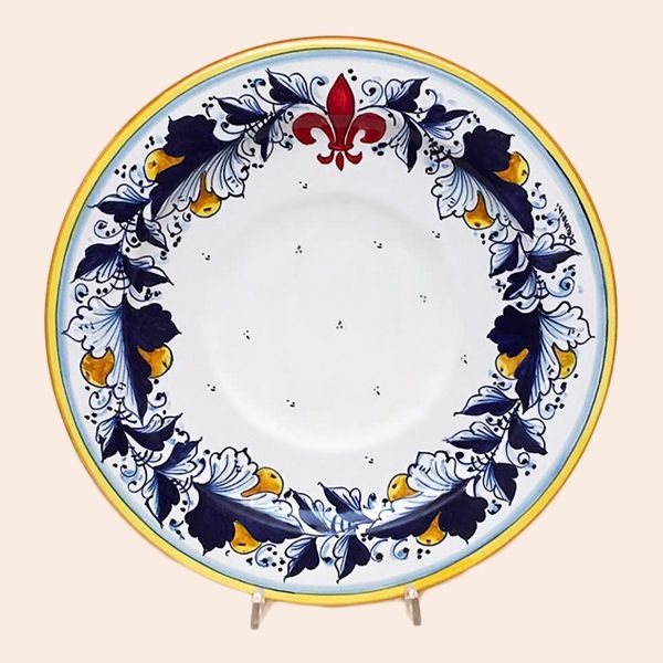 SET OF DINNER PLATES/CHARGERS CM.32D. design: CAFAGGIOLO BLU